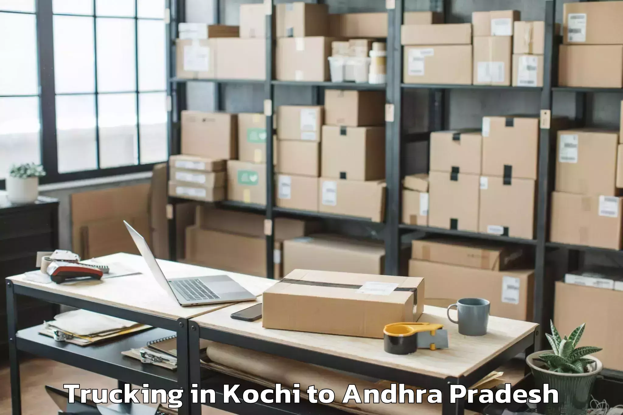 Leading Kochi to Lakkavarapu Kota Trucking Provider